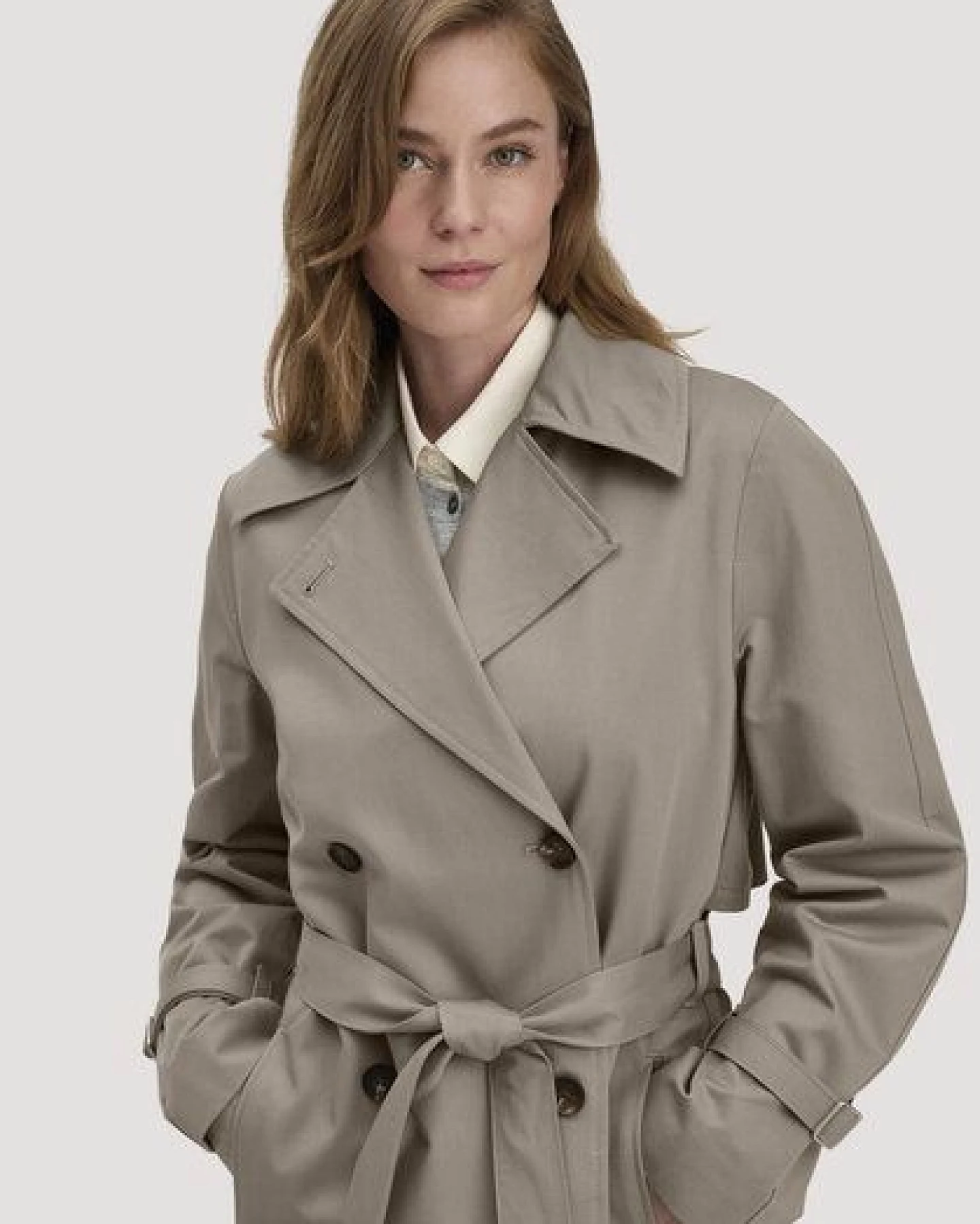 hessnatur Trenchcoat Relaxed NATURE SHELL aus reiner Bio-Baumwolle – Ansicht 2
