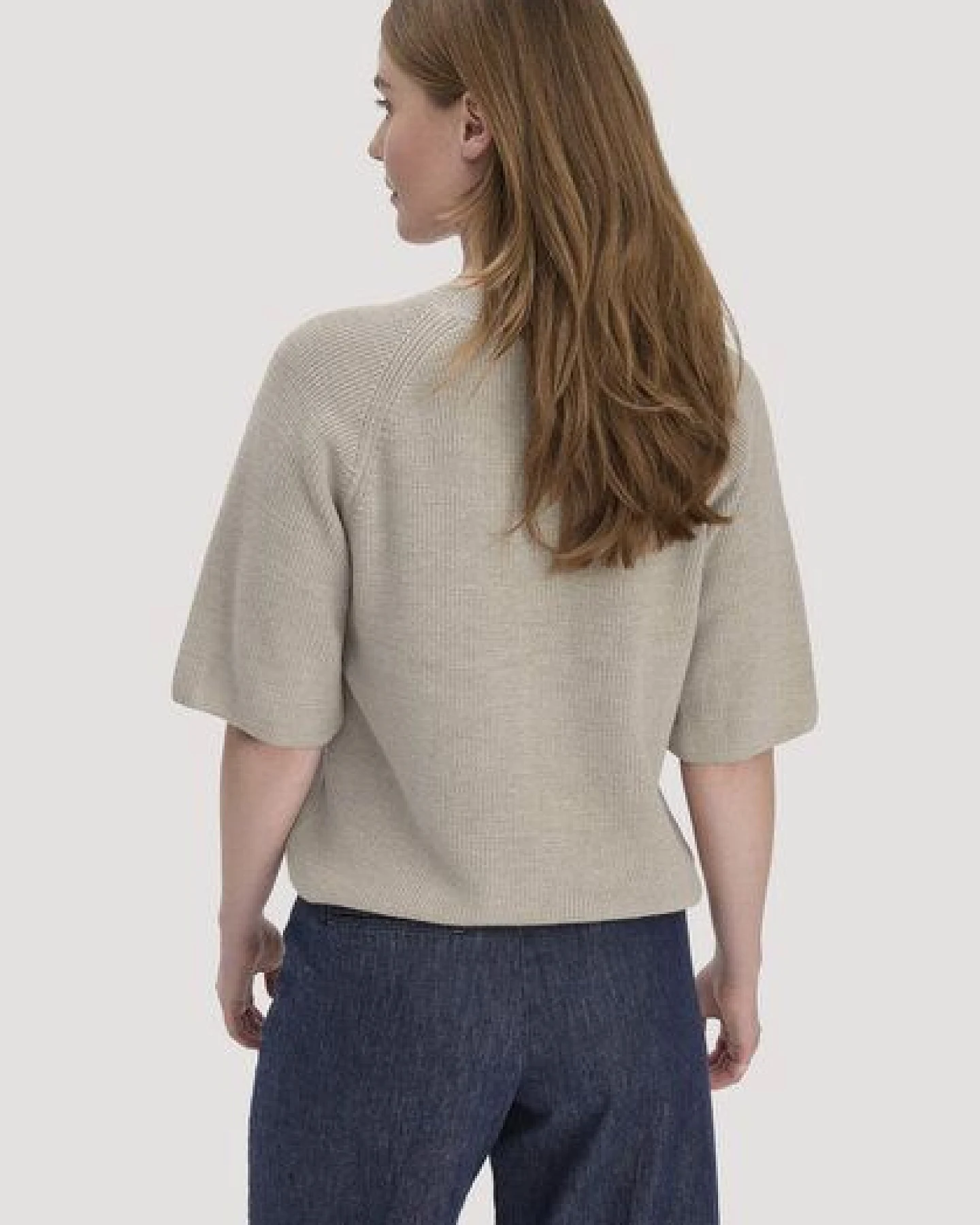 hessnatur Strick Pullover Relaxed aus reiner Bio-Baumwolle – Ansicht 2