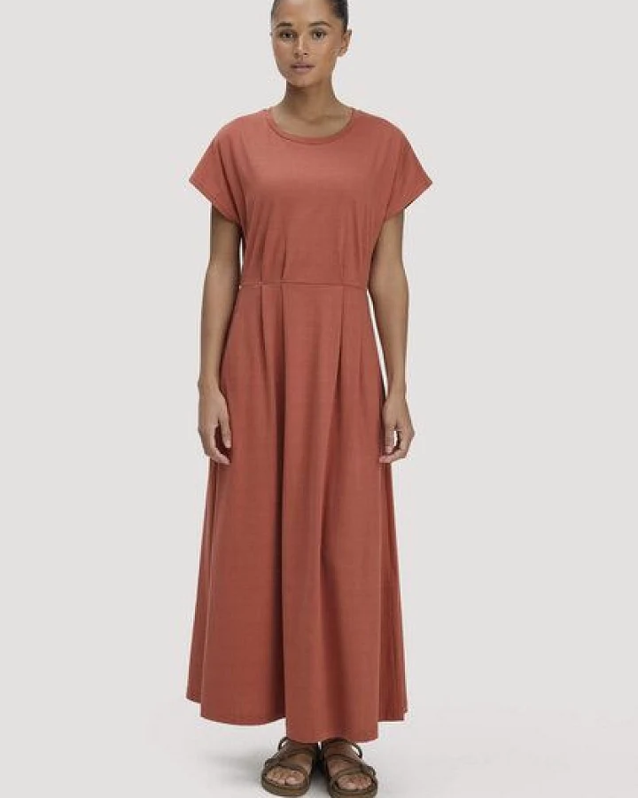 hessnatur Jersey Kleid Knöchellang Relaxed aus reiner Bio-Baumwolle