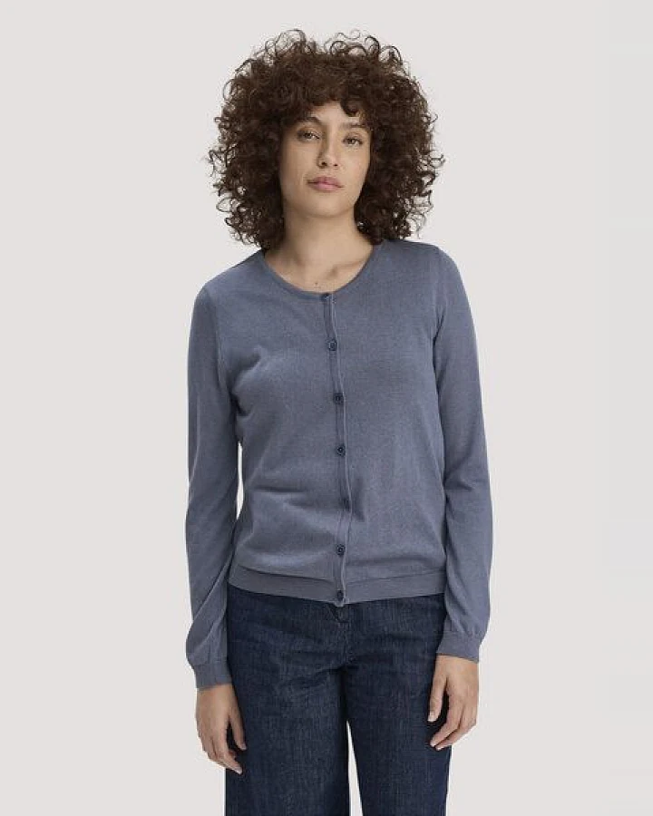 hessnatur Strickjacke Regular aus TENCEL Lyocell mit Bio-Baumwolle