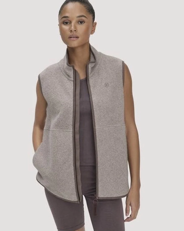 hessnatur Fleece Weste Regular ACTIVE LIGHT aus reiner Bio-Baumwolle