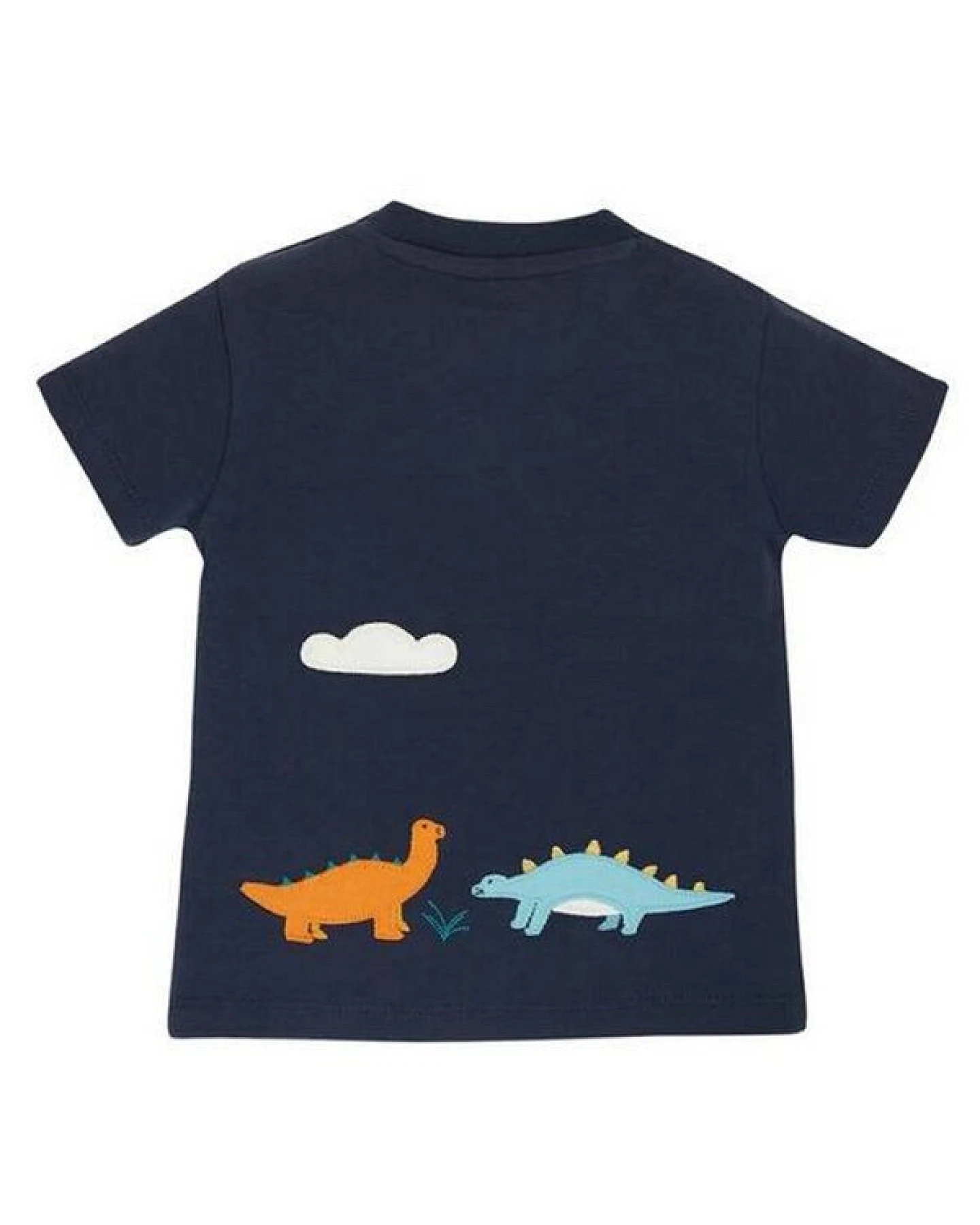 Frugi T-Shirt James Dinos in blau James Applique Top – Ansicht 2
