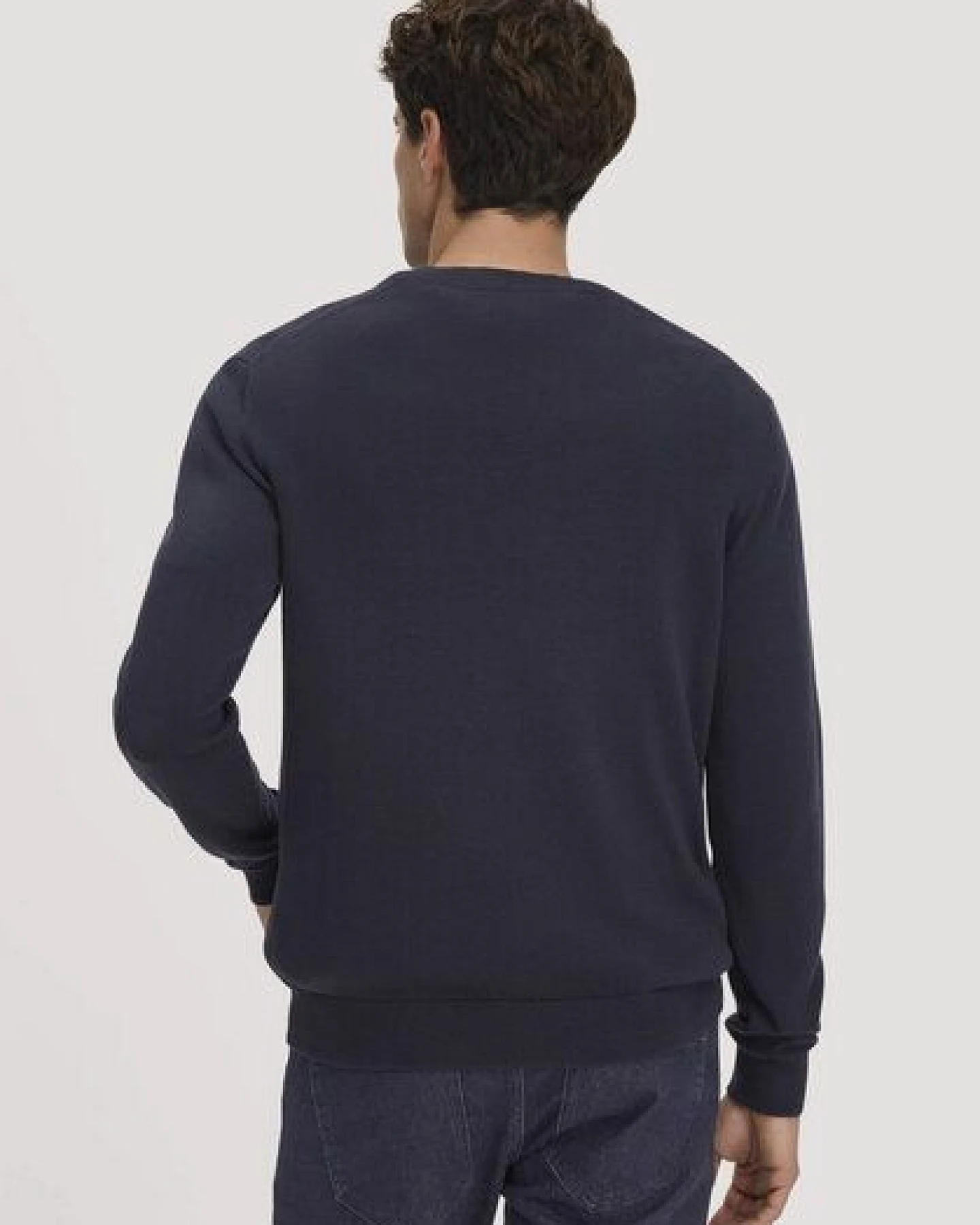 hessnatur Strick Pullover Regular aus reiner Bio-Baumwolle – Ansicht 2