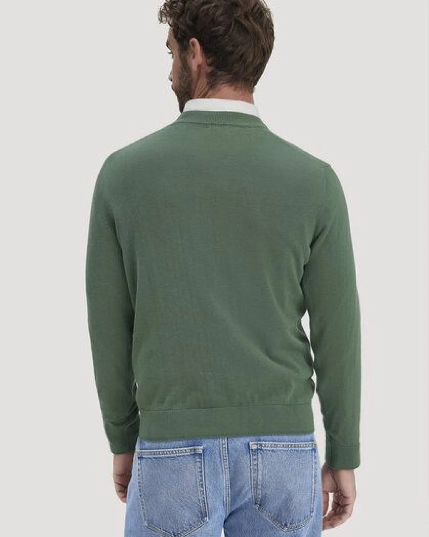 hessnatur Strick Pullover Regular aus reiner Bio-Baumwolle – Ansicht 2