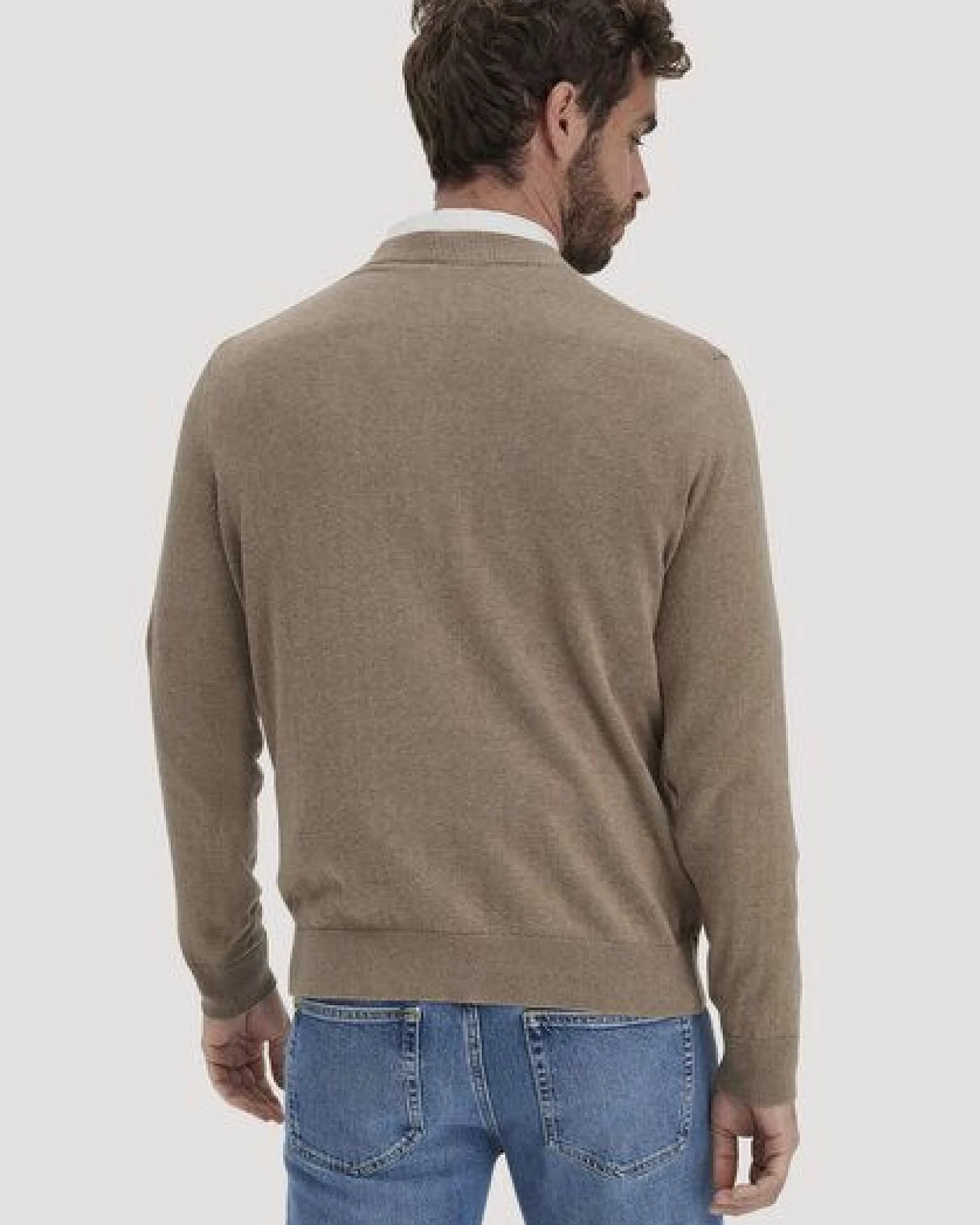 hessnatur Strick Pullover Regular aus reiner Bio-Baumwolle – Ansicht 2