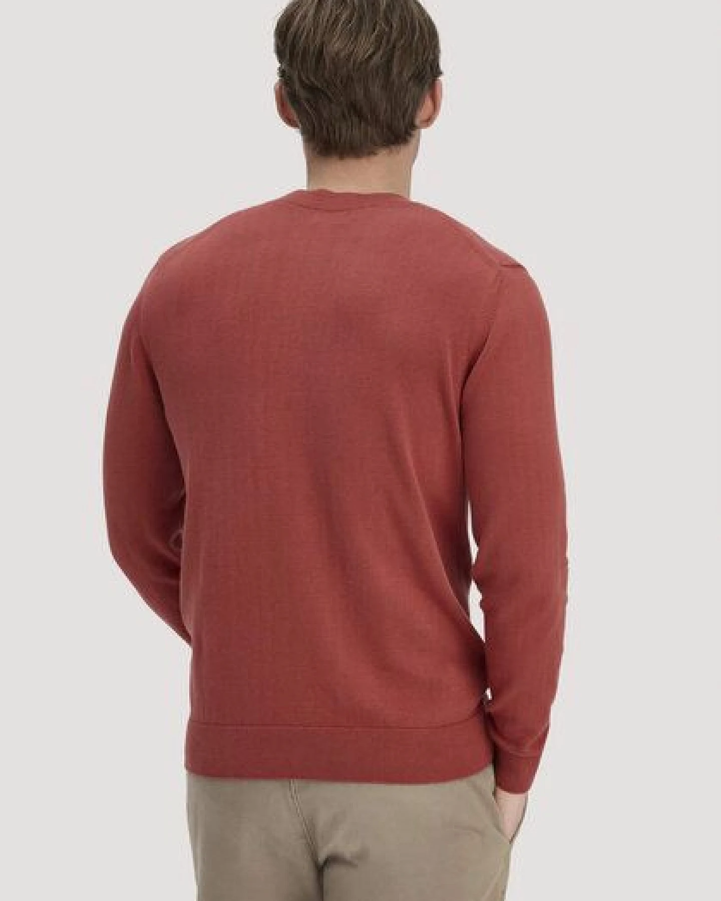 hessnatur Strick Pullover Regular aus reiner Bio-Baumwolle – Ansicht 2
