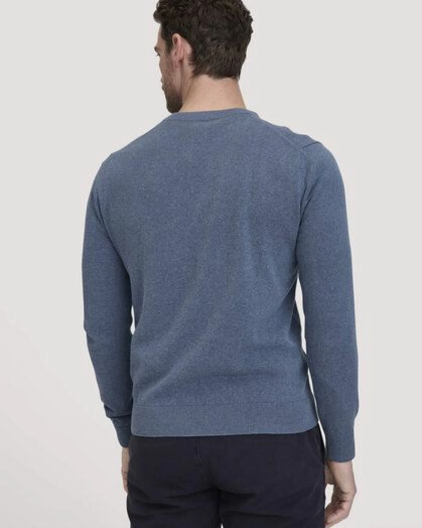 hessnatur Strick Pullover Regular aus reiner Bio-Baumwolle – Ansicht 2