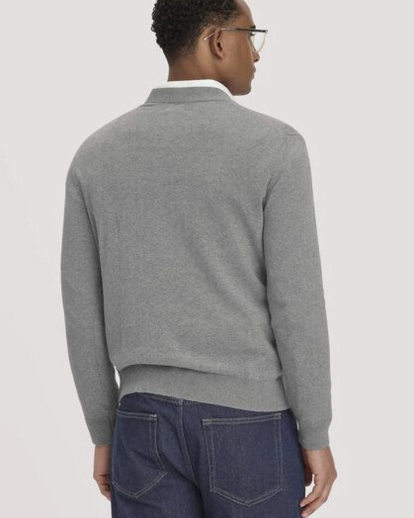 hessnatur Strick Pullover Regular aus reiner Bio-Baumwolle – Ansicht 2