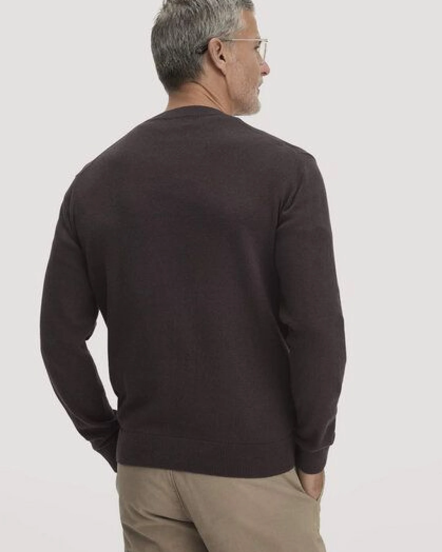 hessnatur Strick Pullover Regular aus reiner Bio-Baumwolle – Ansicht 2