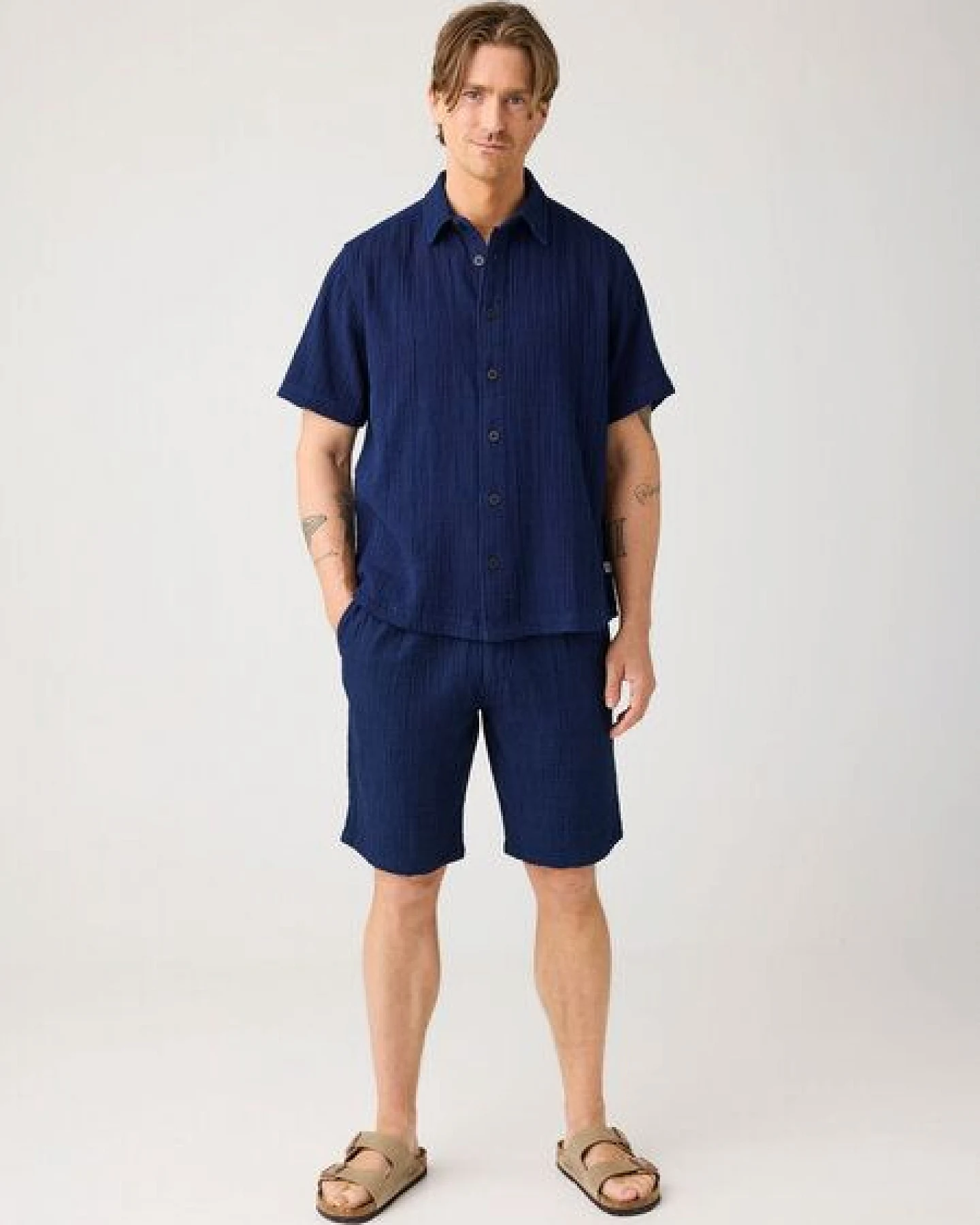 KnowledgeCotton Apparel Shorts Dobby – Ansicht 3