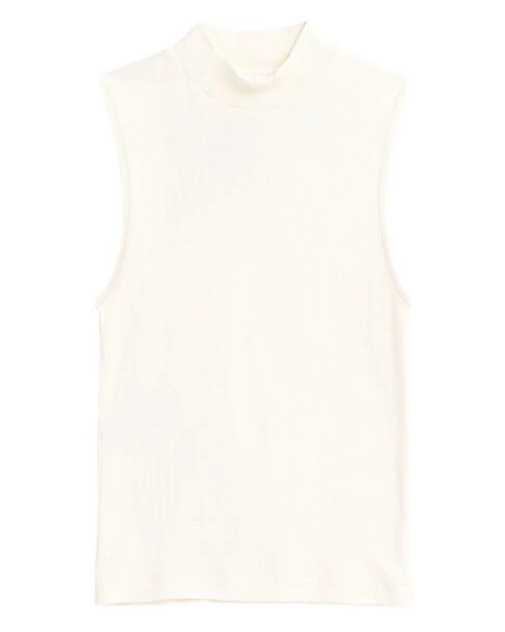 KnowledgeCotton Apparel Top High Neck Rib