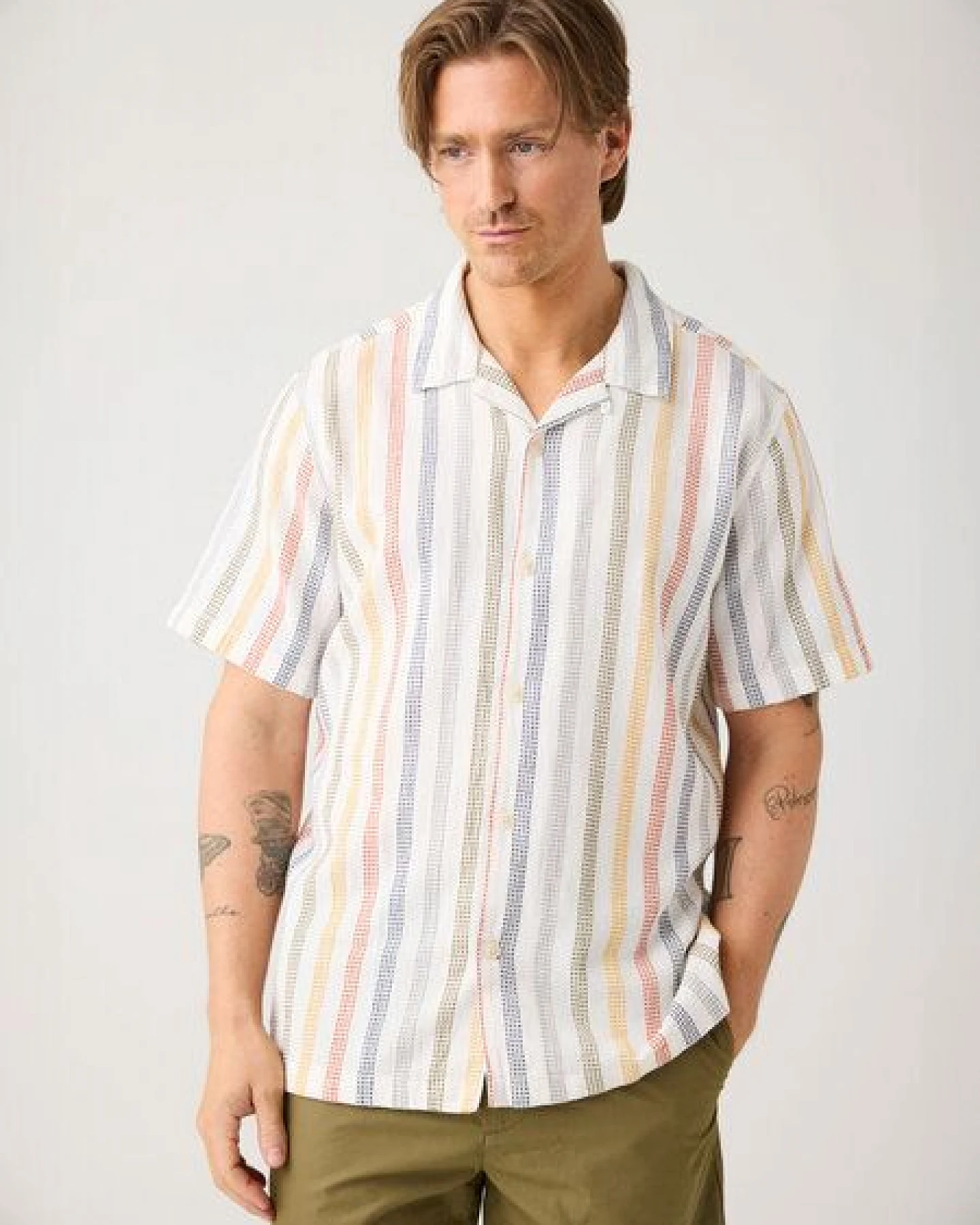 KnowledgeCotton Apparel Kurzamr-Hemd Relaxed – Ansicht 3