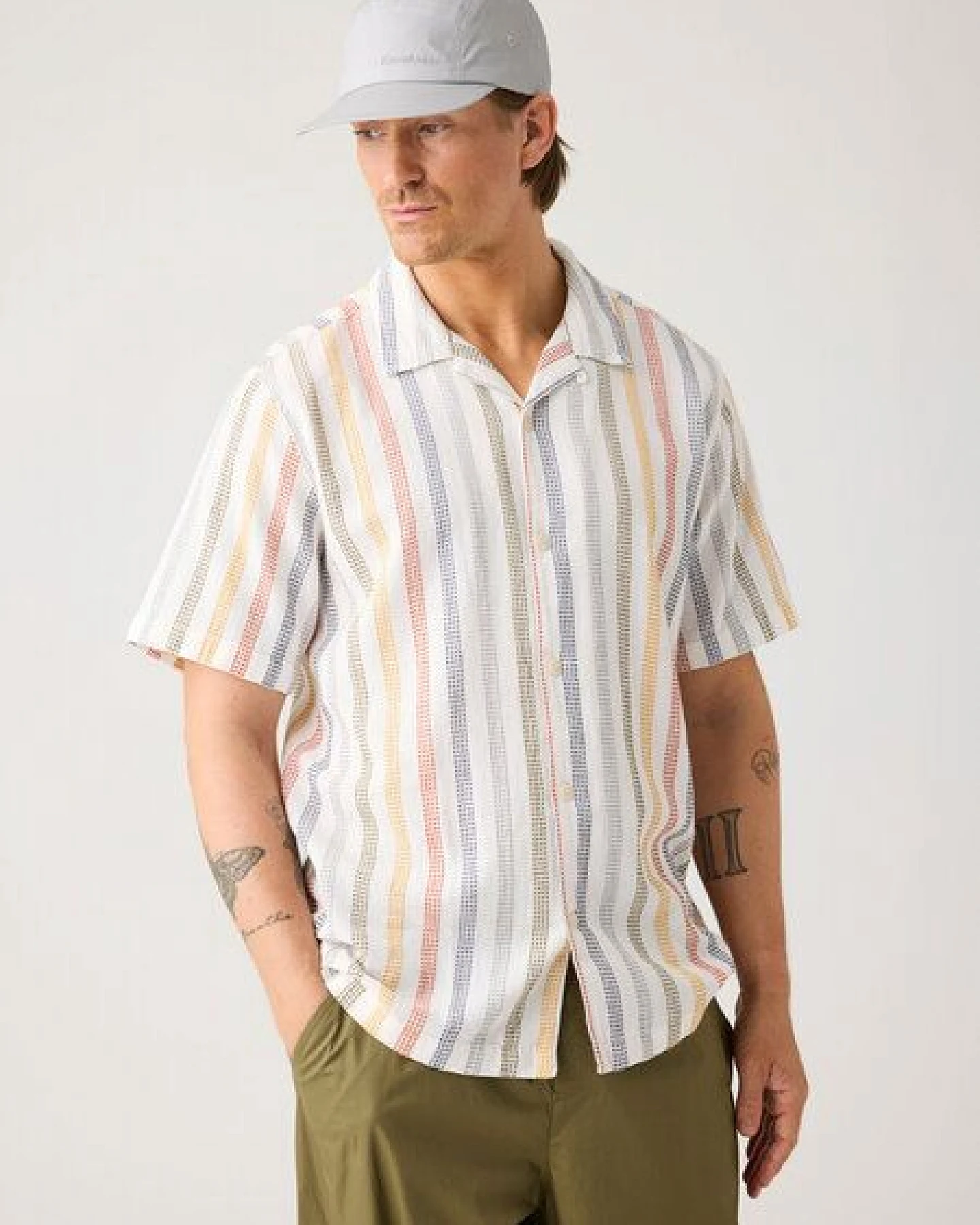 KnowledgeCotton Apparel Kurzamr-Hemd Relaxed – Ansicht 4
