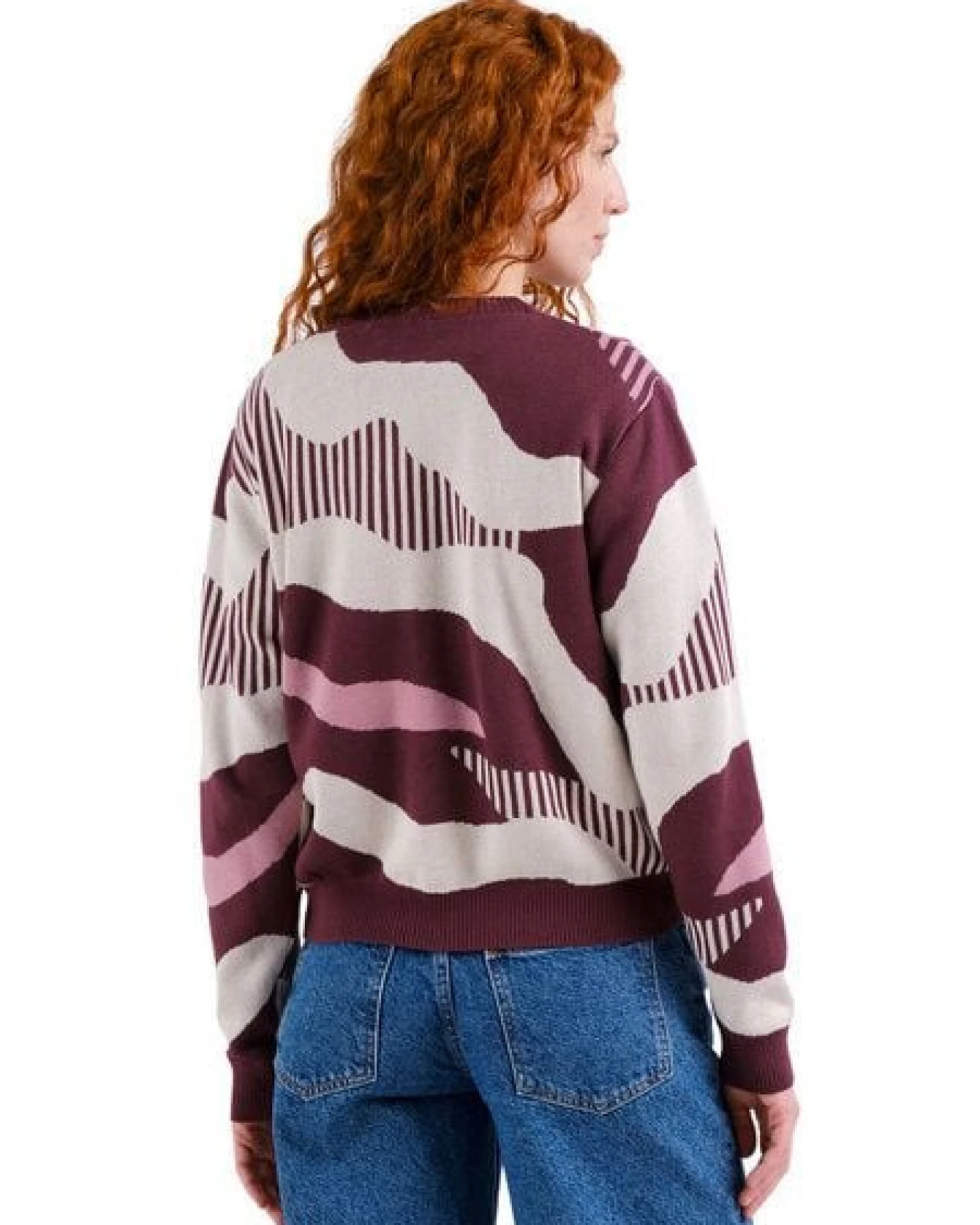 DEDICATED Sweater Arendal Flowing Abstract Multi Colour – Ansicht 4