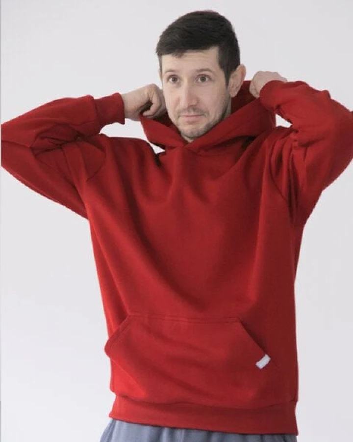 WASNI Oversized Hoodie aus 100% Bio-Baumwolle