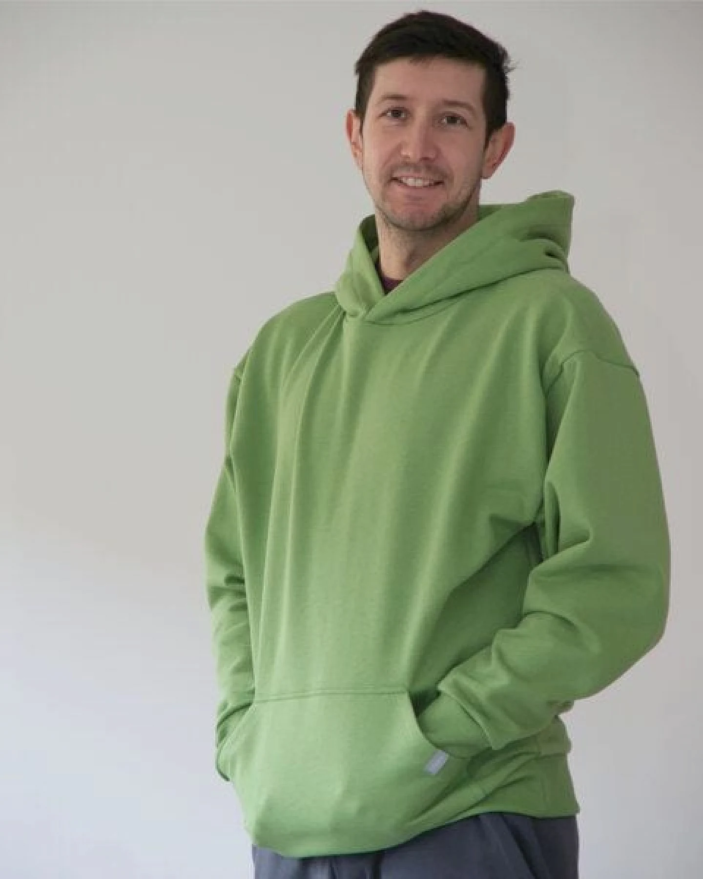 WASNI Oversized Hoodie aus 100% Bio-Baumwolle – Ansicht 4