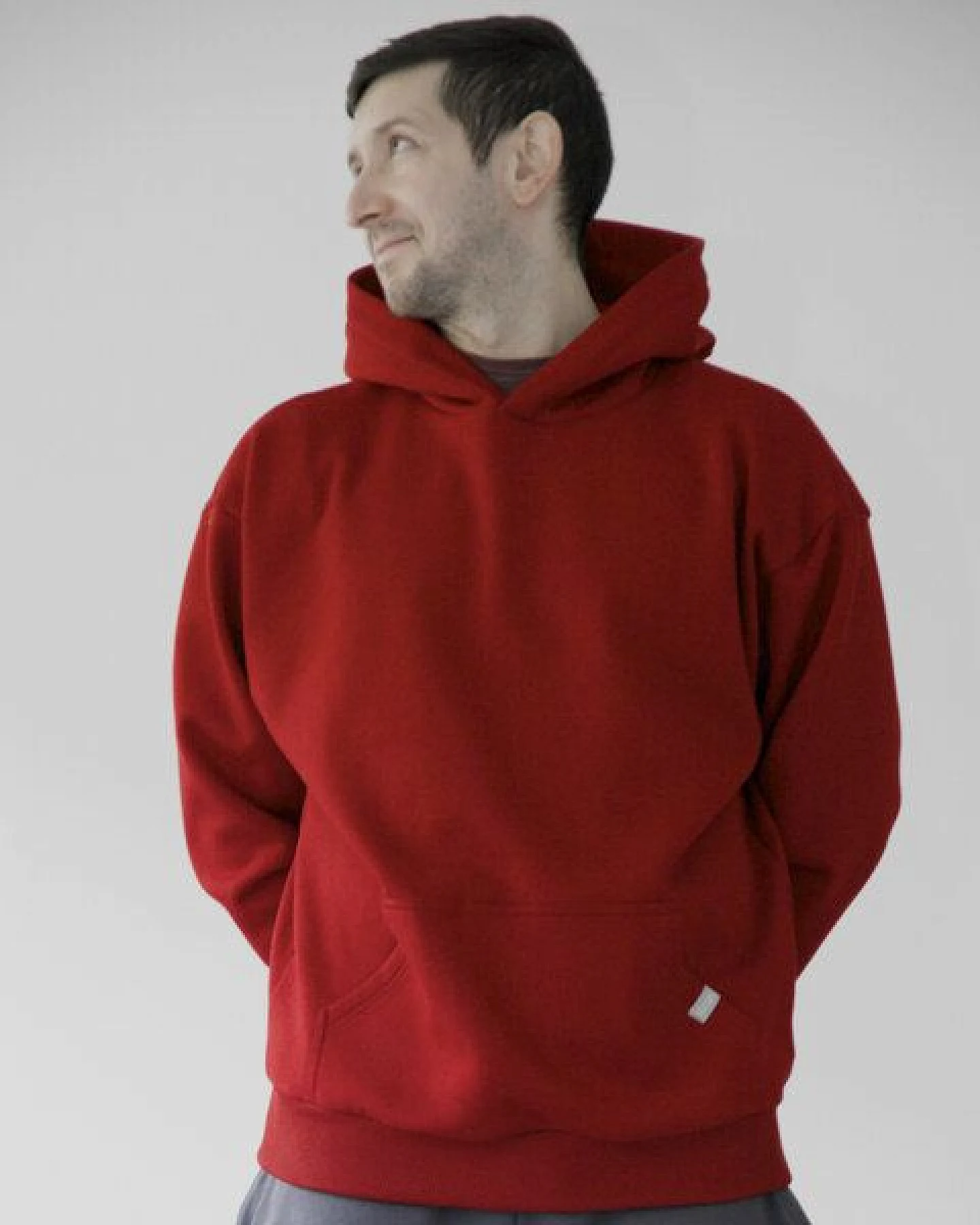 WASNI Oversized Hoodie aus 100% Bio-Baumwolle – Ansicht 4