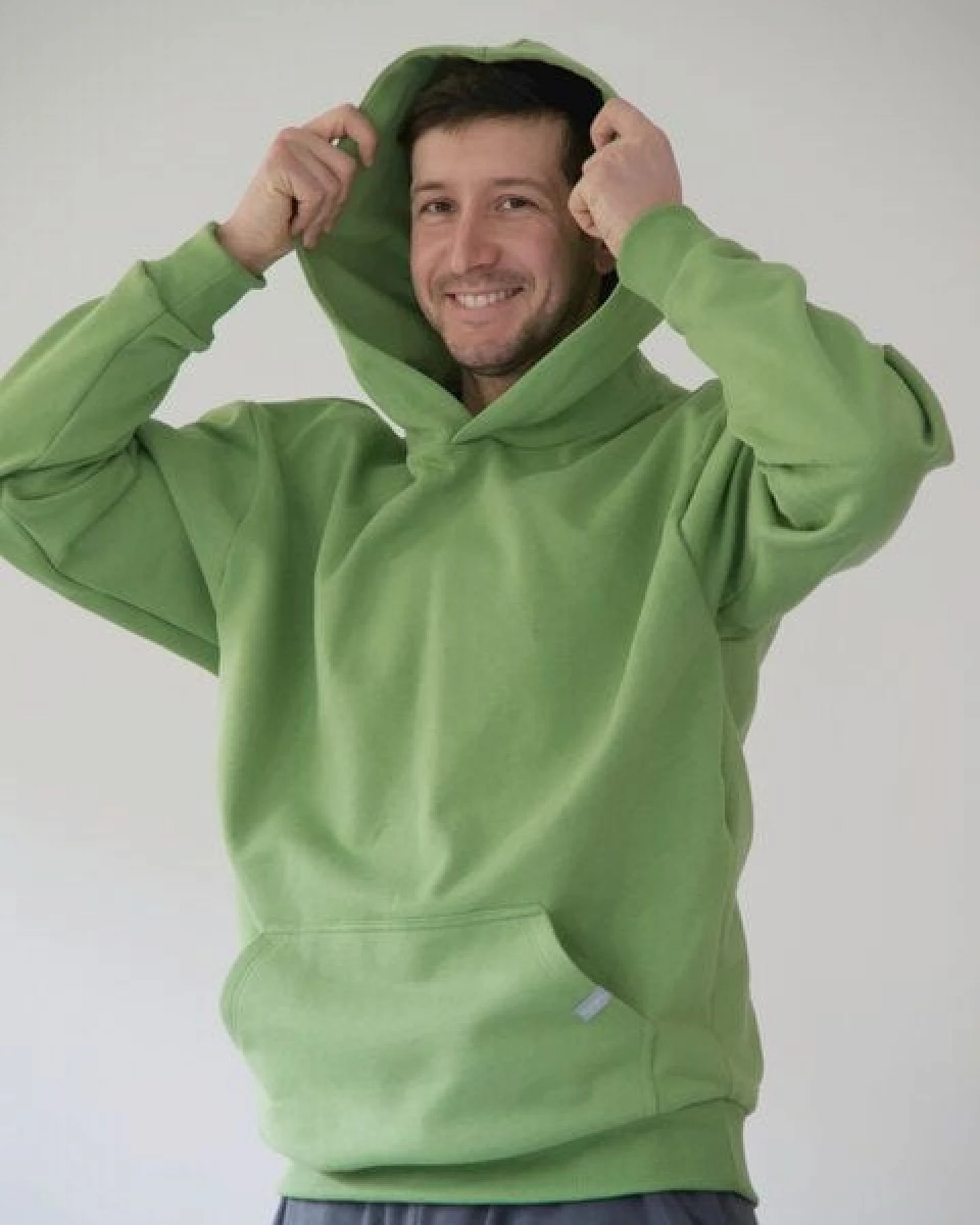 WASNI Oversized Hoodie aus 100% Bio-Baumwolle – Ansicht 4