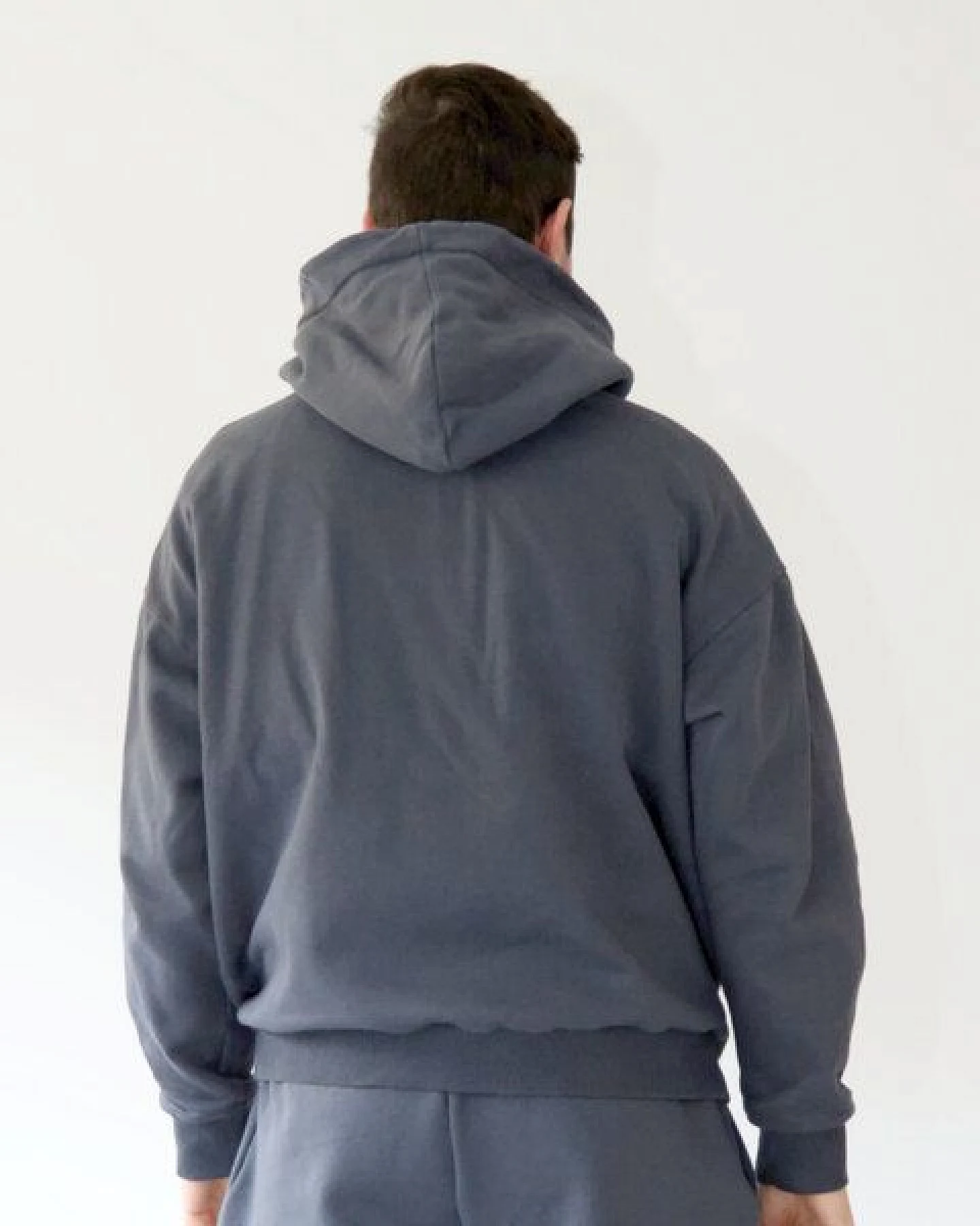 WASNI Oversized Hoodie aus 100% Bio-Baumwolle – Ansicht 3