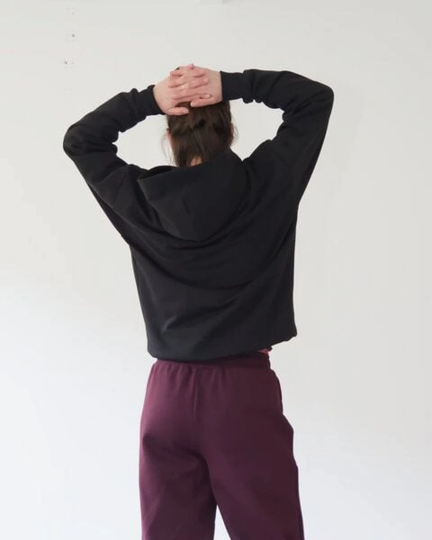 WASNI Oversized Hoodie aus 100% Bio-Baumwolle – Ansicht 3