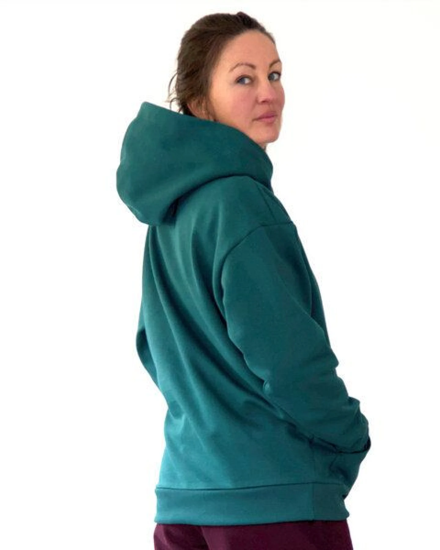 WASNI Oversized Hoodie aus 100% Bio-Baumwolle – Ansicht 3