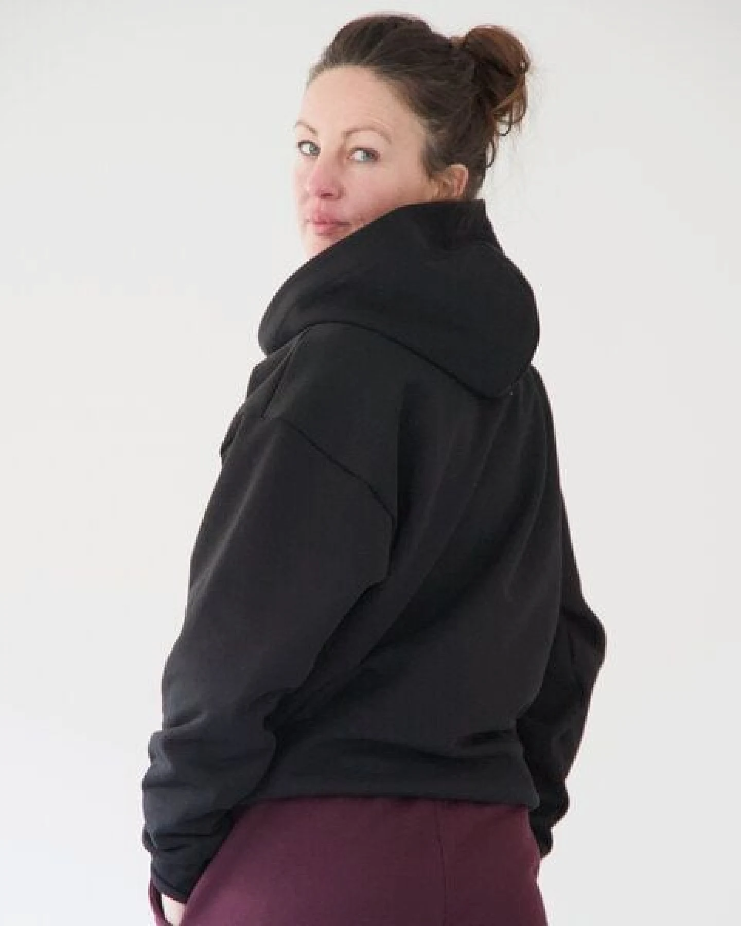 WASNI Oversized Hoodie aus 100% Bio-Baumwolle – Ansicht 3