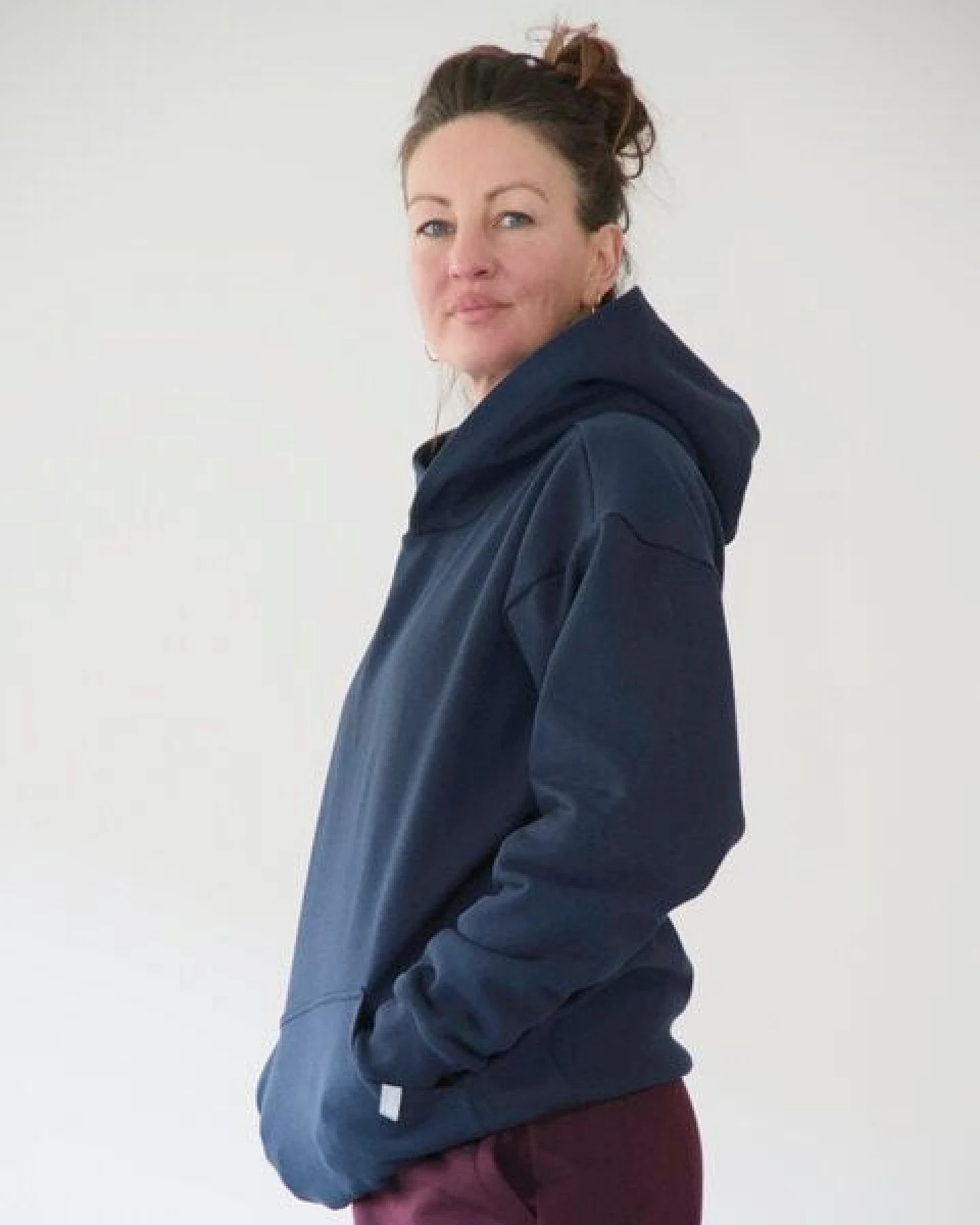 WASNI Oversized Hoodie aus 100% Bio-Baumwolle – Ansicht 4