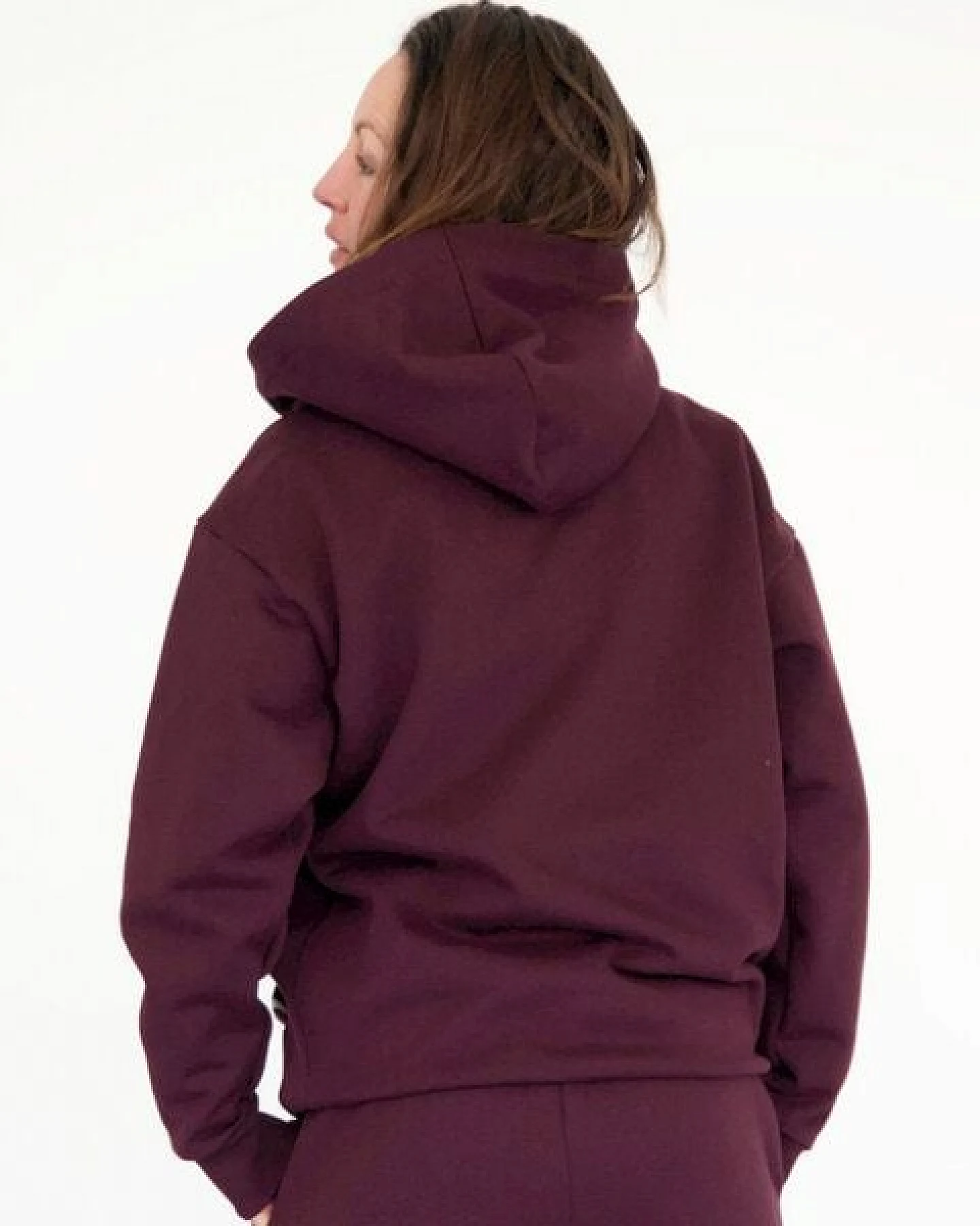 WASNI Oversized Hoodie aus 100% Bio-Baumwolle – Ansicht 3