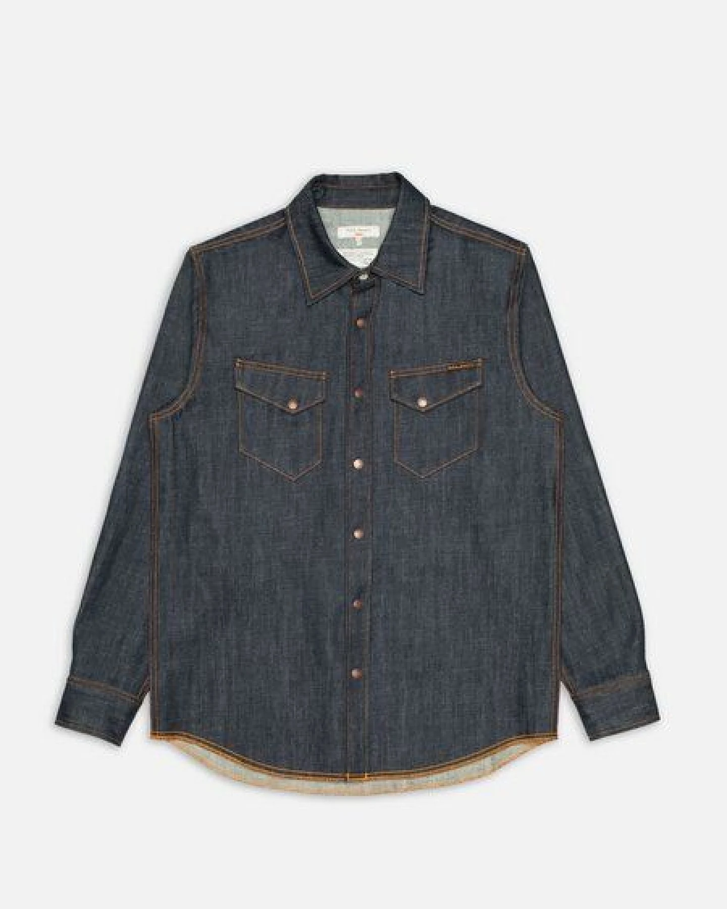 Nudie Jeans Gunnar Denim Shirt aus Biobaumwolle – Ansicht 2