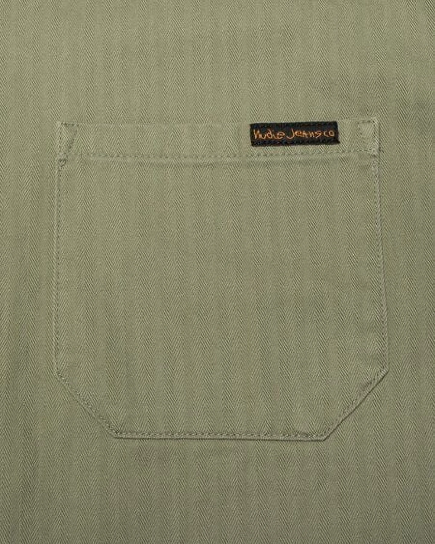 Nudie Jeans Buddy Herringbone Chore Jacket - Pale Green – Ansicht 4