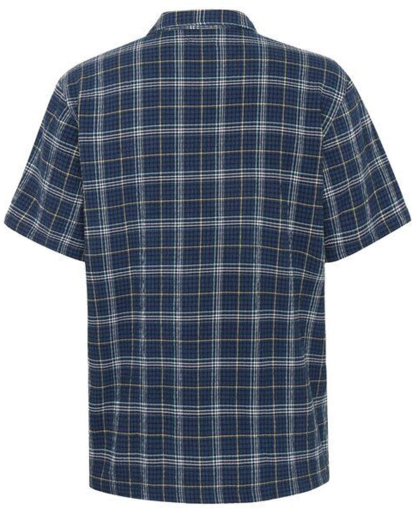 KnowledgeCotton Apparel Lockeres kurzarm Seersucker-Hemd – Ansicht 3