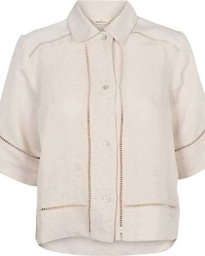 Basic Apparel Arina, Sommer-Bluse aus Leinen und Ecovero