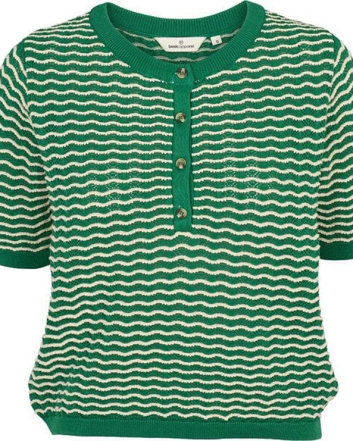 Basic Apparel Cashi Kurzarmpulli aus Bio-Baumwolle
