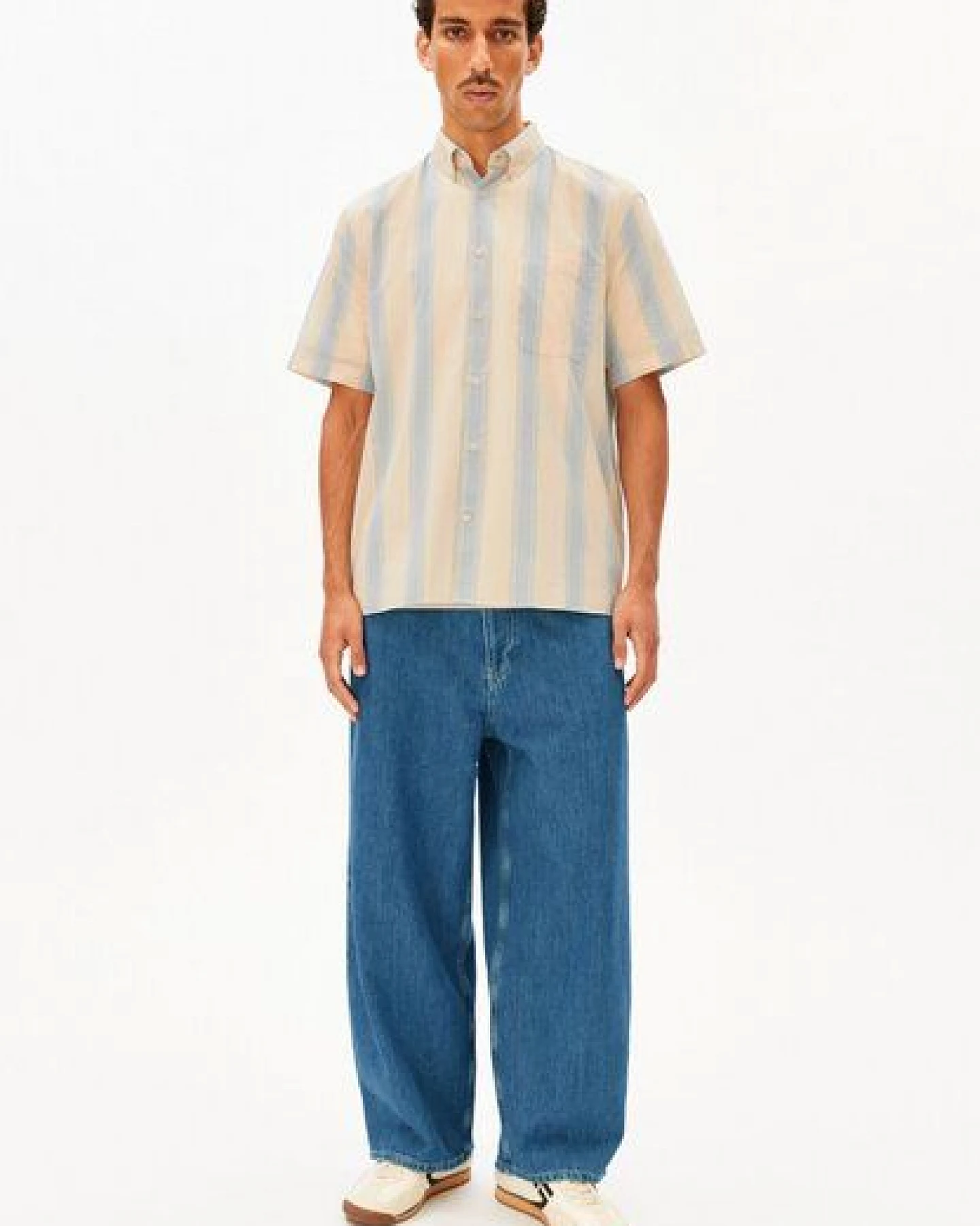 ARMEDANGELS STRIPED Herren Hemd aus 100% Bio-Baumwolle – Ansicht 4