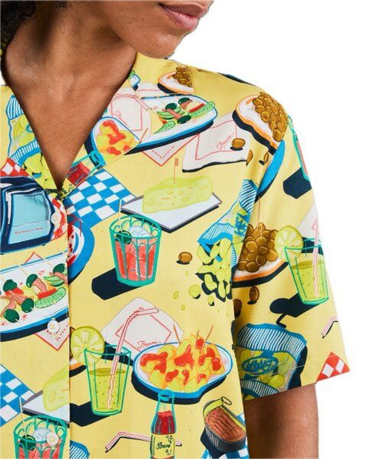 Brava Fabrics Kurzarmbluse Chiringuito Aloha – Ansicht 2
