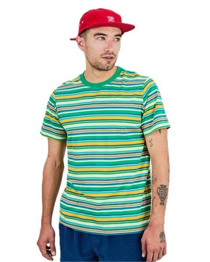 Brava Fabrics grün gestreiftes T-Shirt
