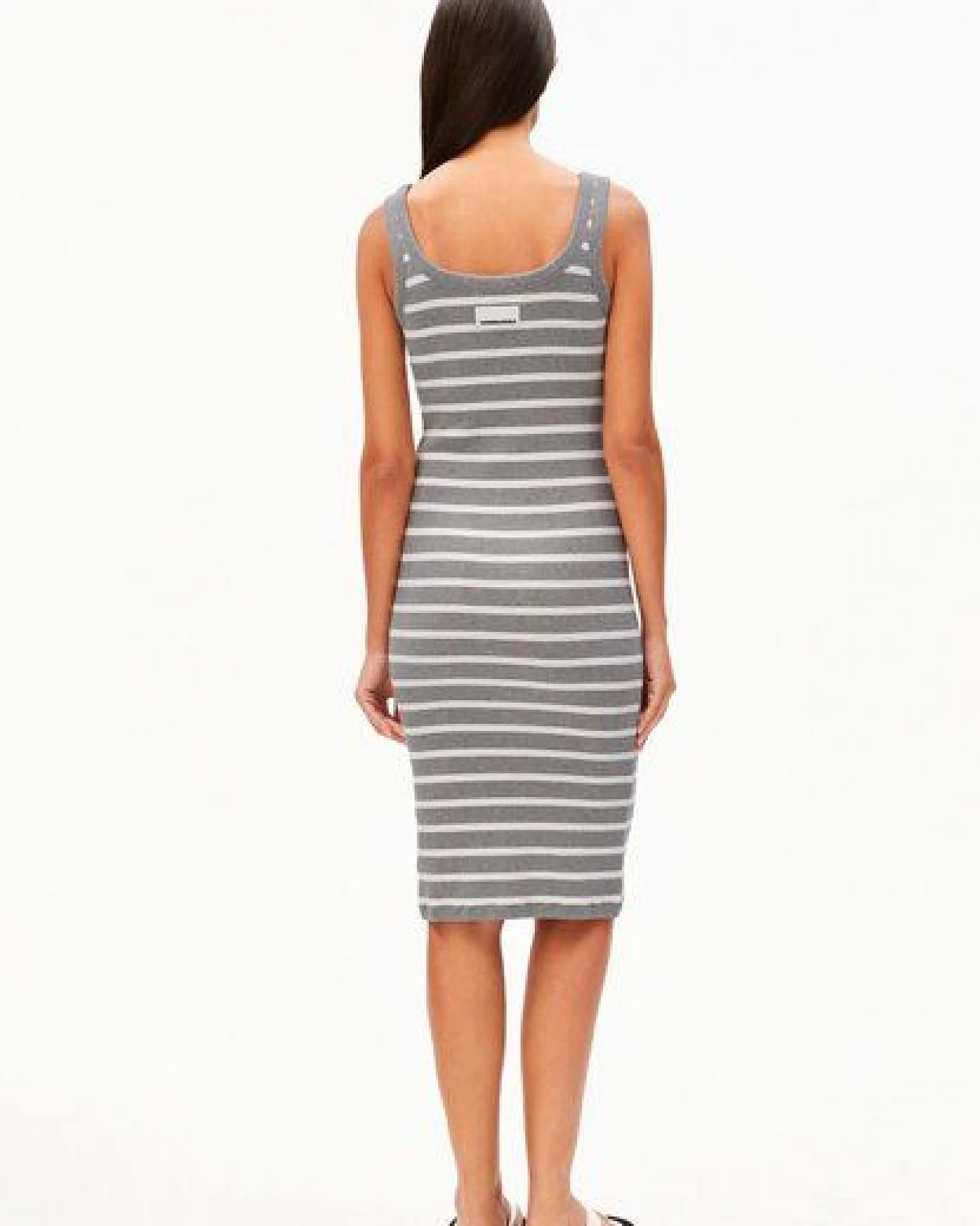 ARMEDANGELS RIB STRIPE Damen Jerseykleid aus Bio-Baumwoll Mix – Ansicht 2