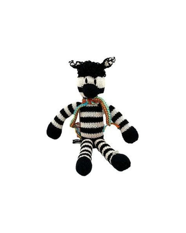 Kenana Knitters Stofftier ZEBRA aus Bio-Baumwolle. Made in Africa.