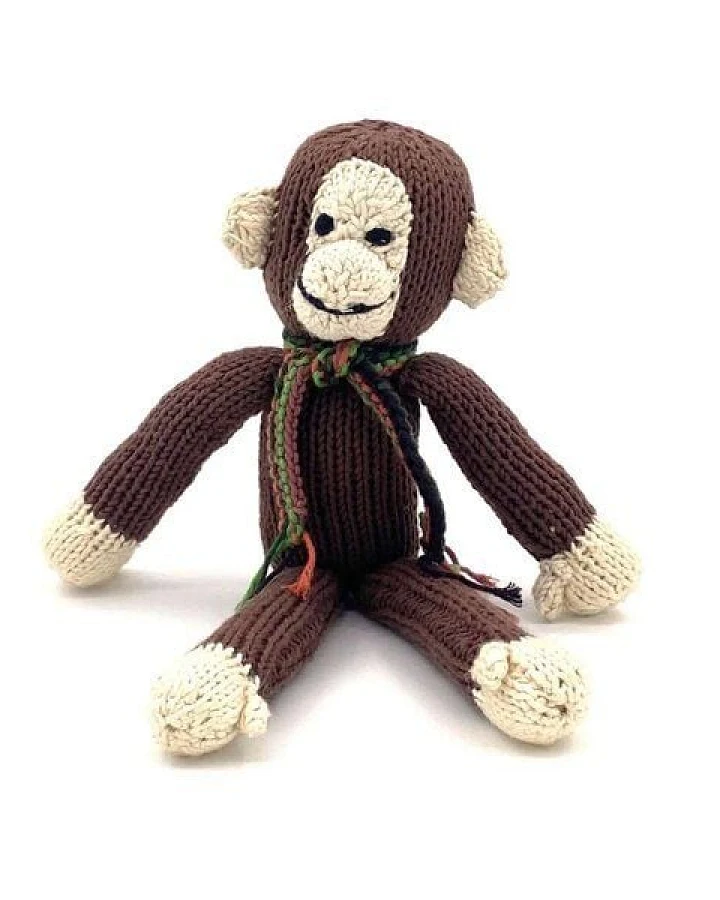 Kenana Knitters Stofftier AFFE aus Bio-Baumwolle. Made in Africa.
