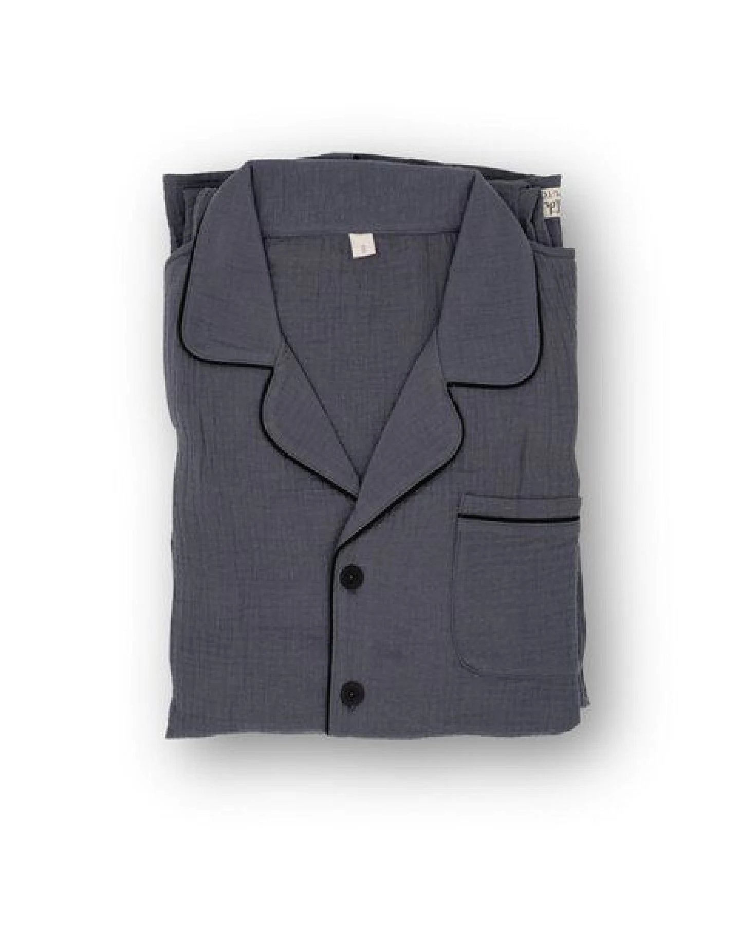 Hutch&Putch Musselin Pyjama Set 2-teilig Langarm Herren – Ansicht 2