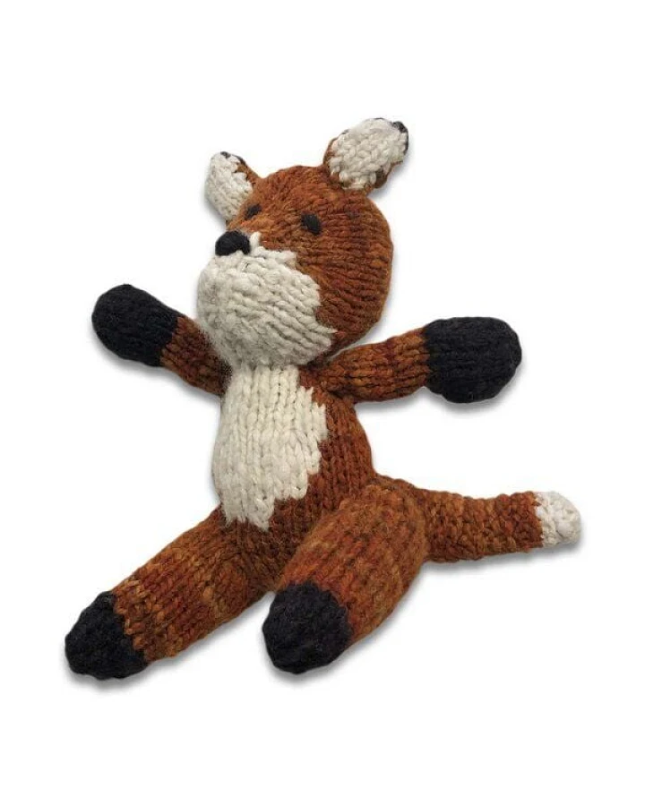 Kenana Knitters Stofftier FUCHS aus Wolle. Made in Africa.