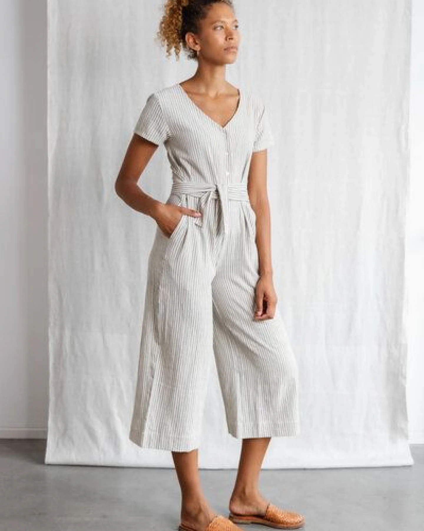 Jyoti - Fair Works Baumwoll Jumpsuit Amrita – Ansicht 2