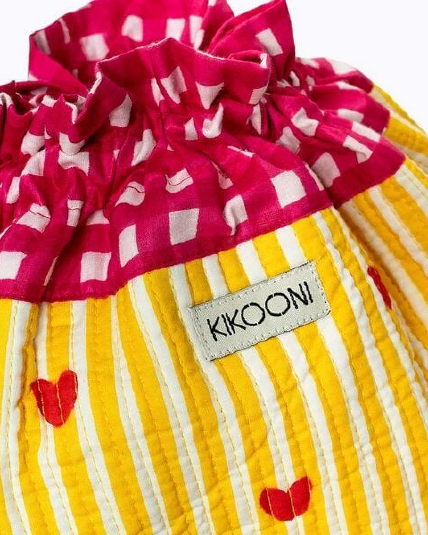 KIKOONI handgefertigter Baumwoll Beutel "FUNBAG" - BIG – Ansicht 3