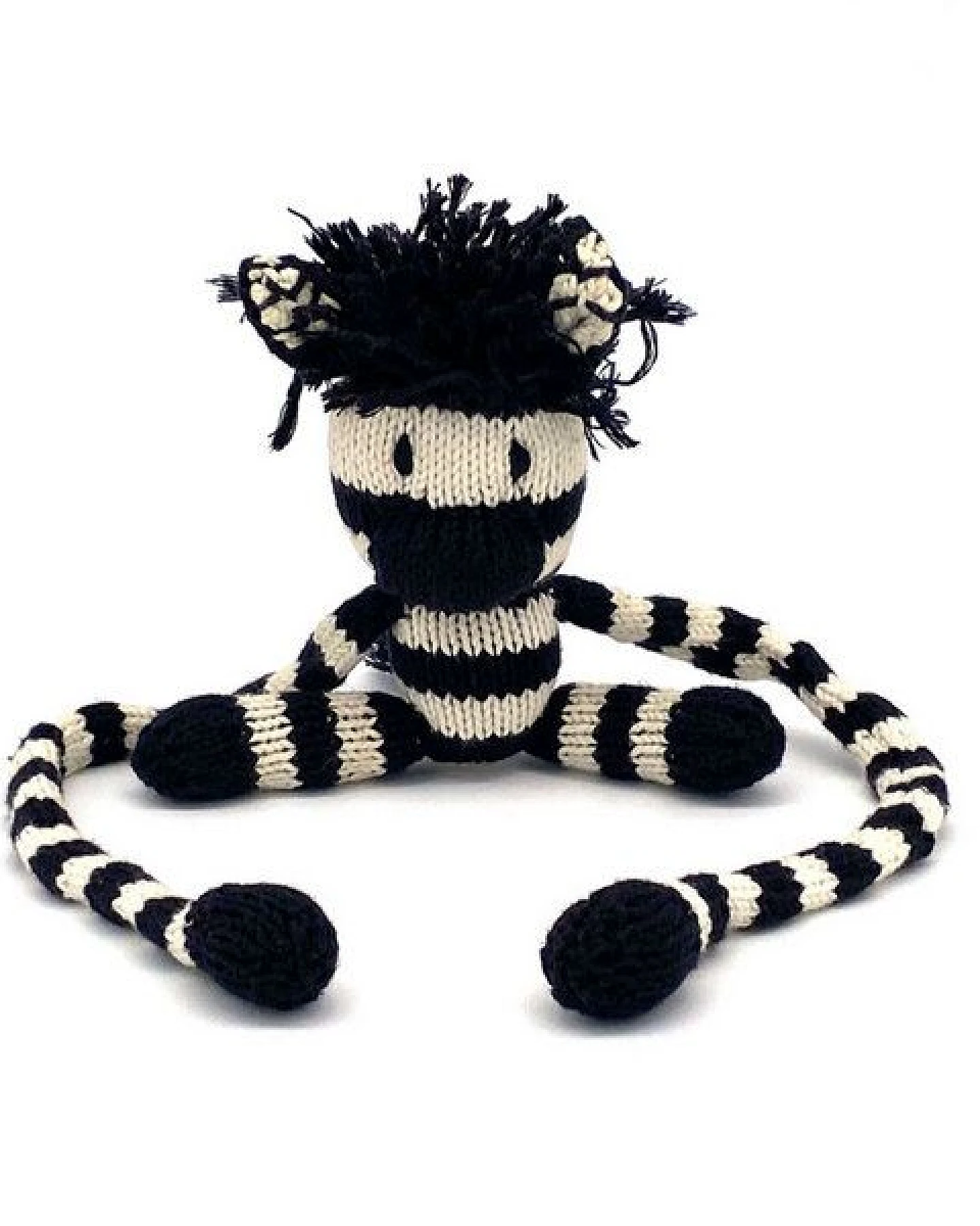 Kenana Knitters Stofftier ZEBRA (zum anbinden) aus Bio-Baumwolle. Made in Africa. – Ansicht 2