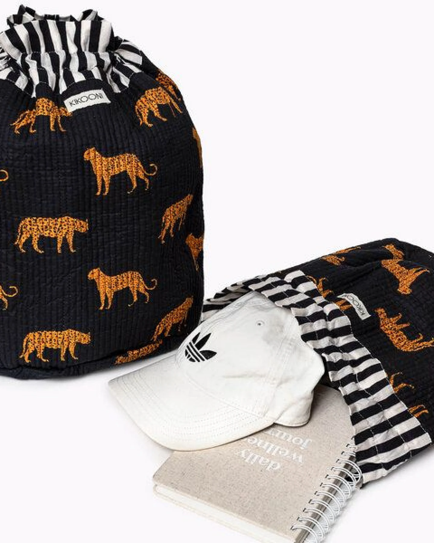 KIKOONI handgefertigter Baumwoll Beutel "FUNBAG" - small – Ansicht 3