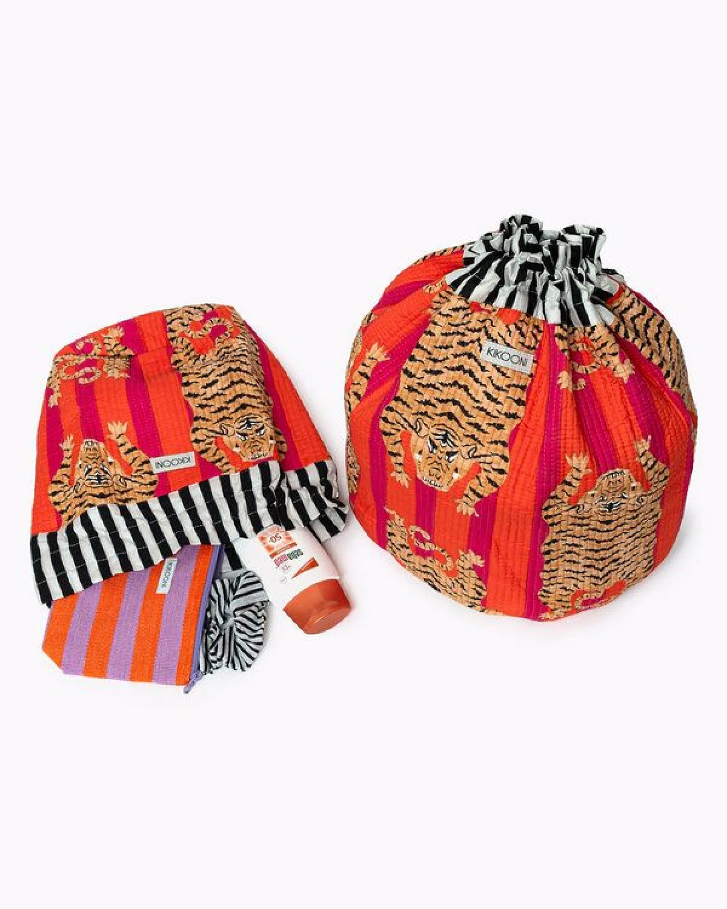 KIKOONI handgefertigter Baumwoll Beutel "FUNBAG" - small – Ansicht 3