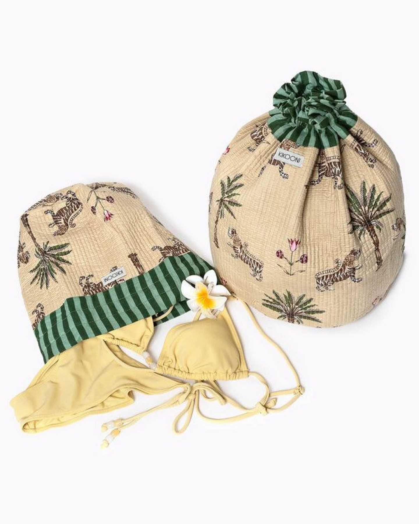 KIKOONI handgefertigter Baumwoll Beutel "FUNBAG" - small – Ansicht 3