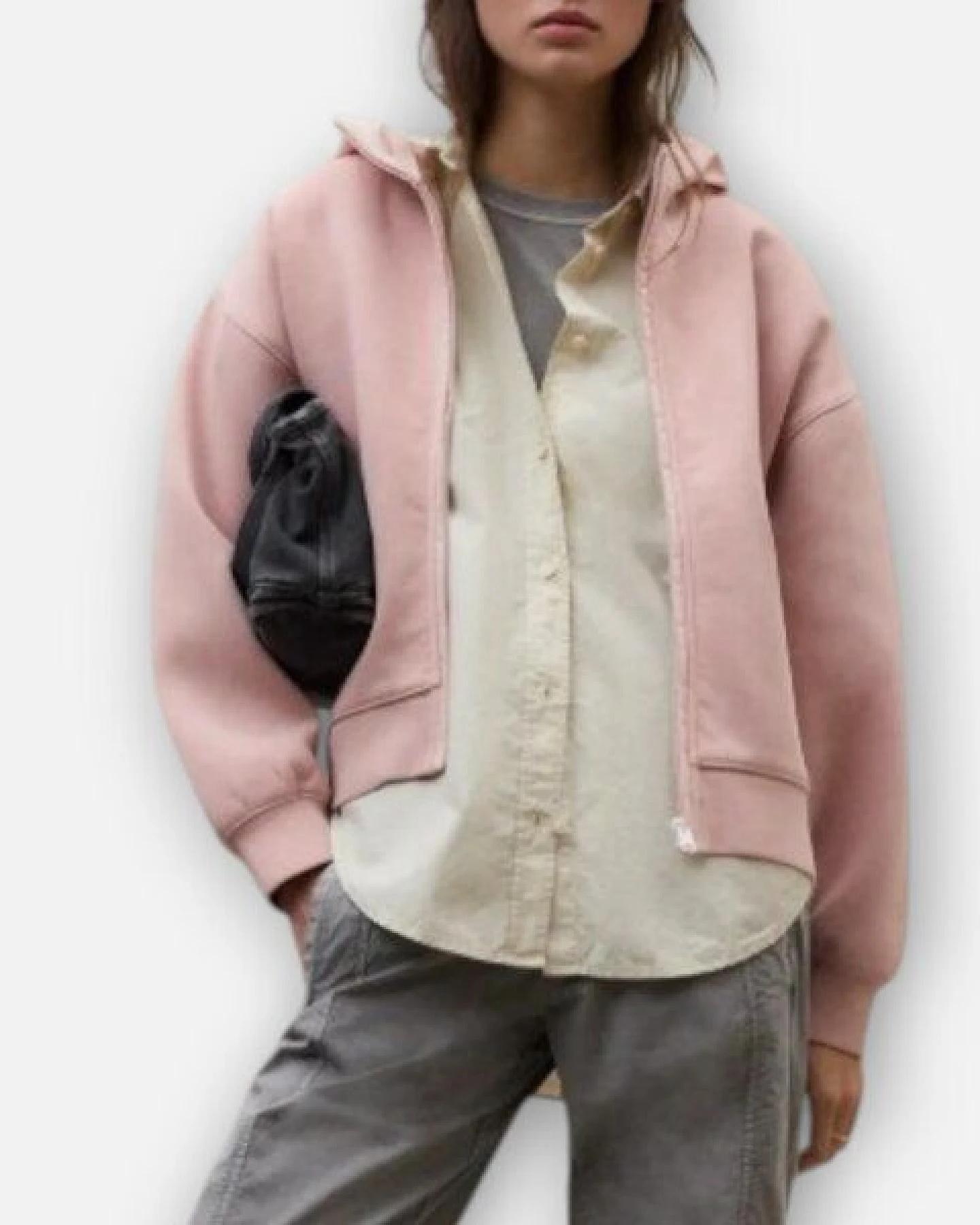 ECOALF Zip Hoodie aus 80 % Baumwolle – Ansicht 4