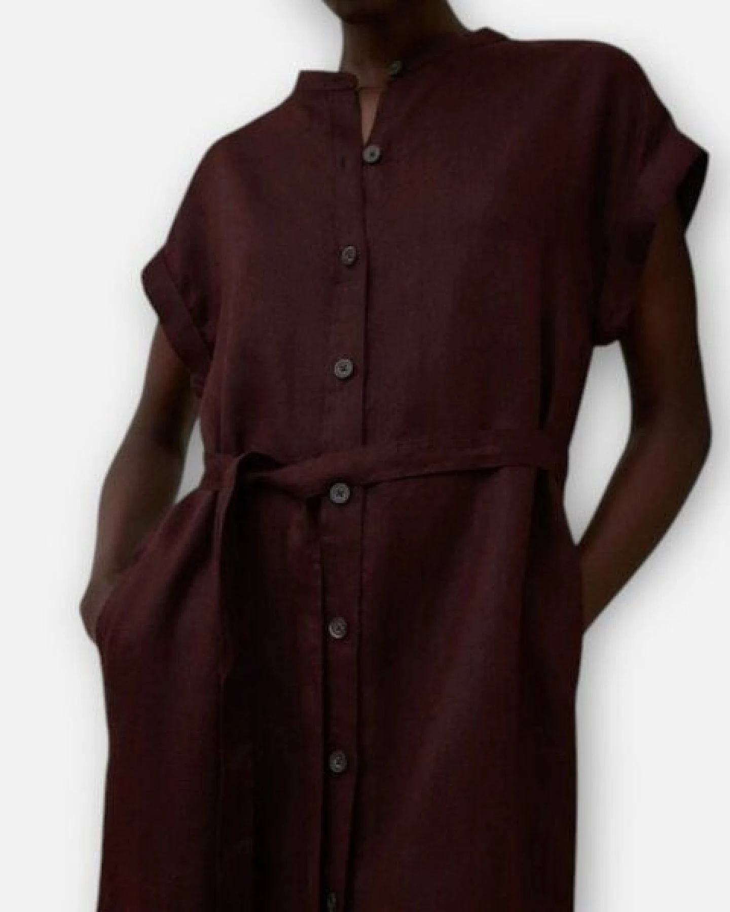 ECOALF luftiges Kleid aus 100 % Leinen – Ansicht 3