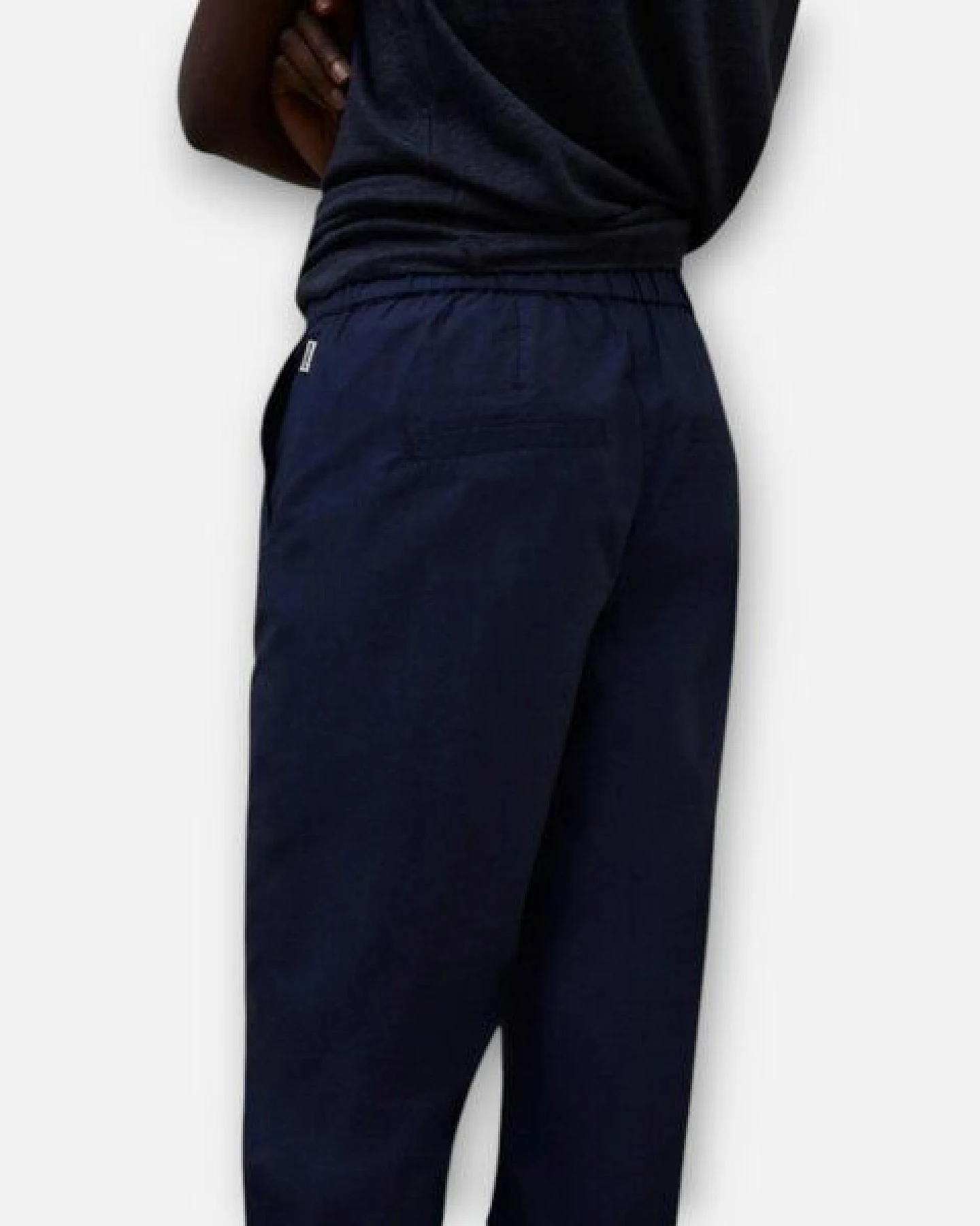 ECOALF dunkelblaue Hose aus 100 % Baumwolle – Ansicht 3